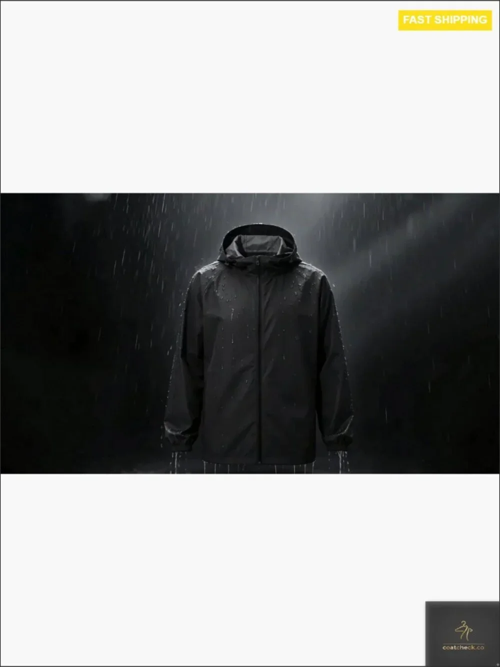 Men's Waterproof Windbreaker Rain Jacket Lightweight Packable Hiking Cycling